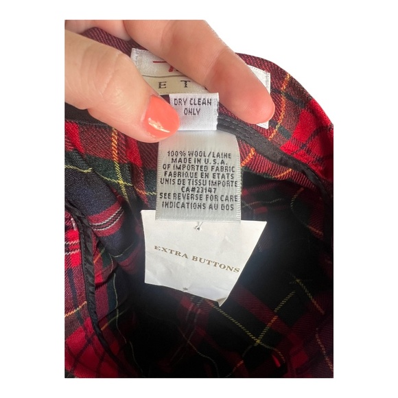 Vintage Deadstock Tartan Maxi Wool Skirt Talbots 4P - Picture 4 of 5